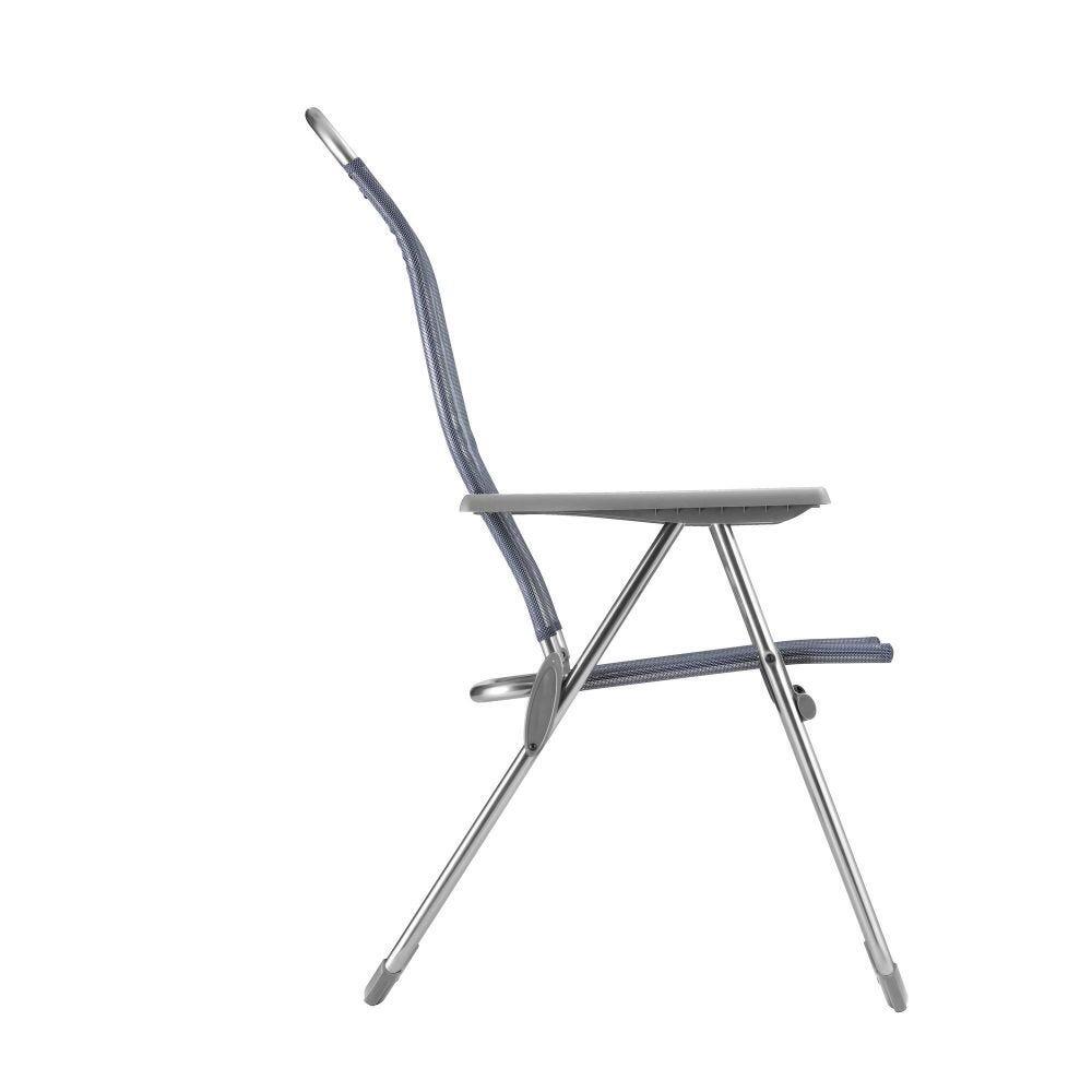 Lot de 2 Fauteuils pliants multi-positions - ALU CHAM - Bleu - Lafuma Mobilier 3/4