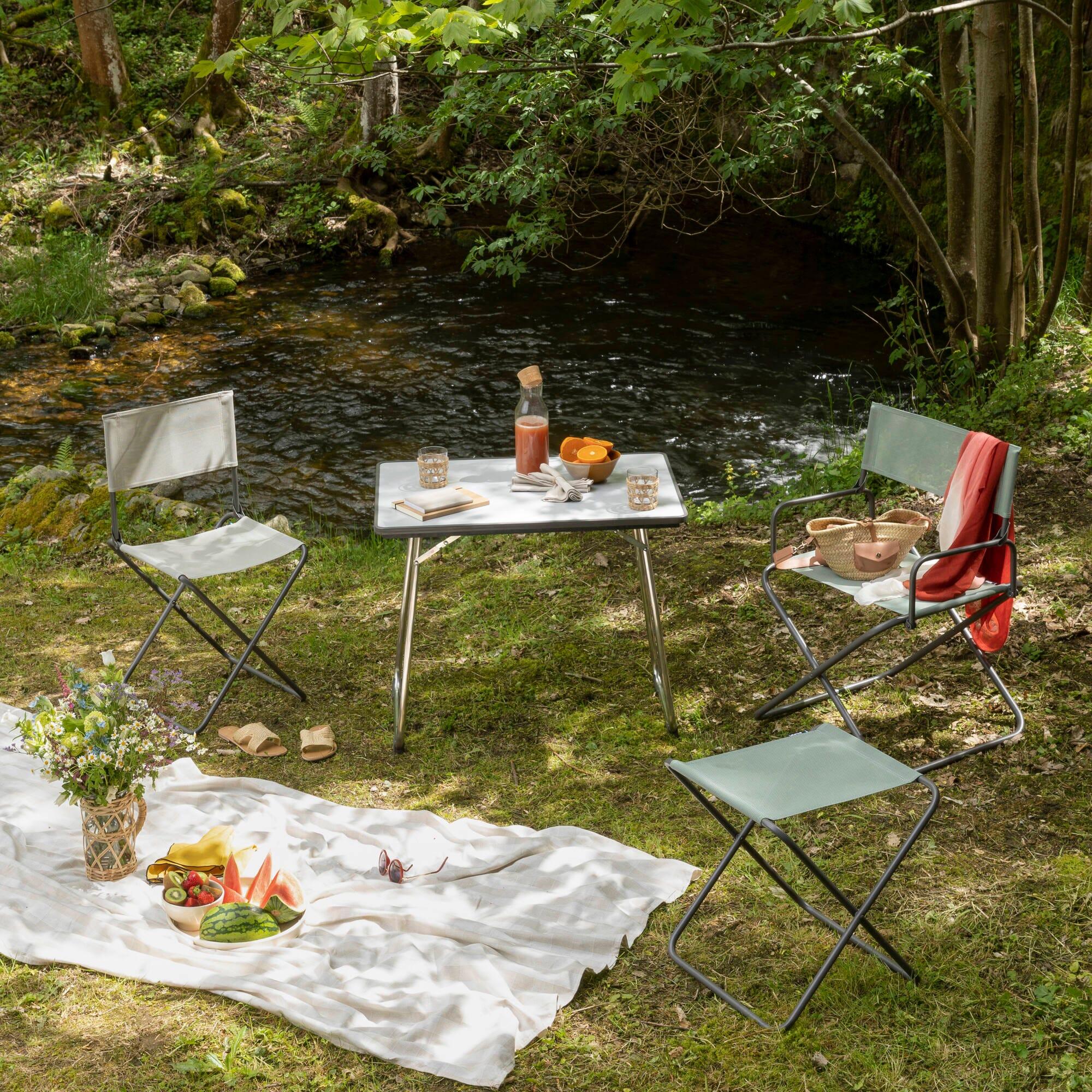 Table De Camping Pliante - Fidji - Mdf - Gris Carbon - Lafuma Mobilier 4/7