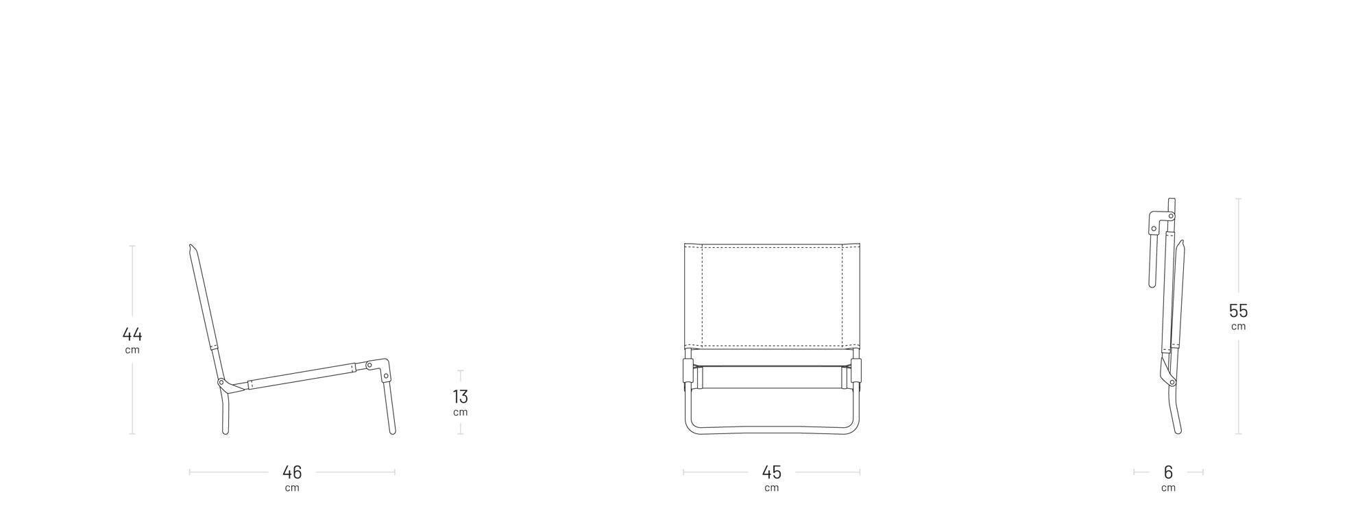 Chaise basse pliante nomade - CB II - Beige - Lafuma Mobilier 3/7