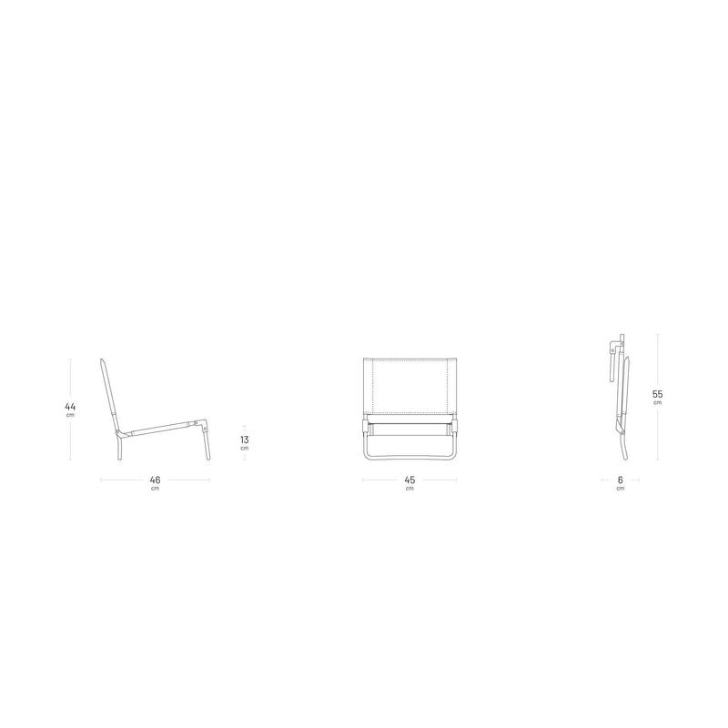 Chaise basse pliante nomade - CB II - Beige - Lafuma Mobilier