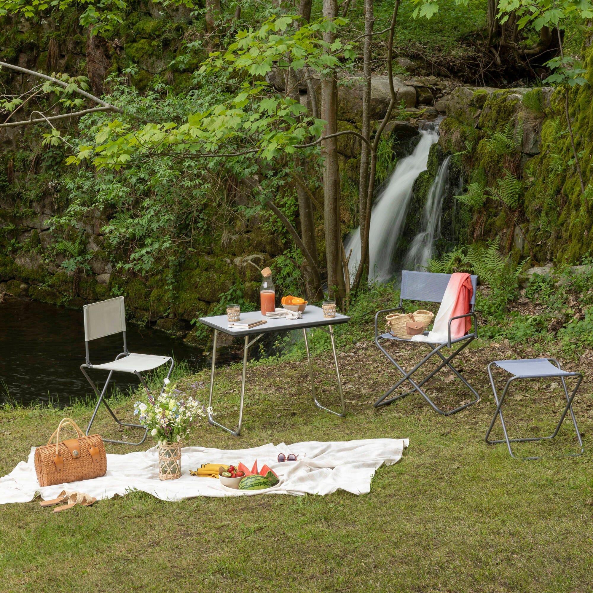 Table De Camping Pliante - Fidji - Mdf - Gris Carbon - Lafuma Mobilier 7/7