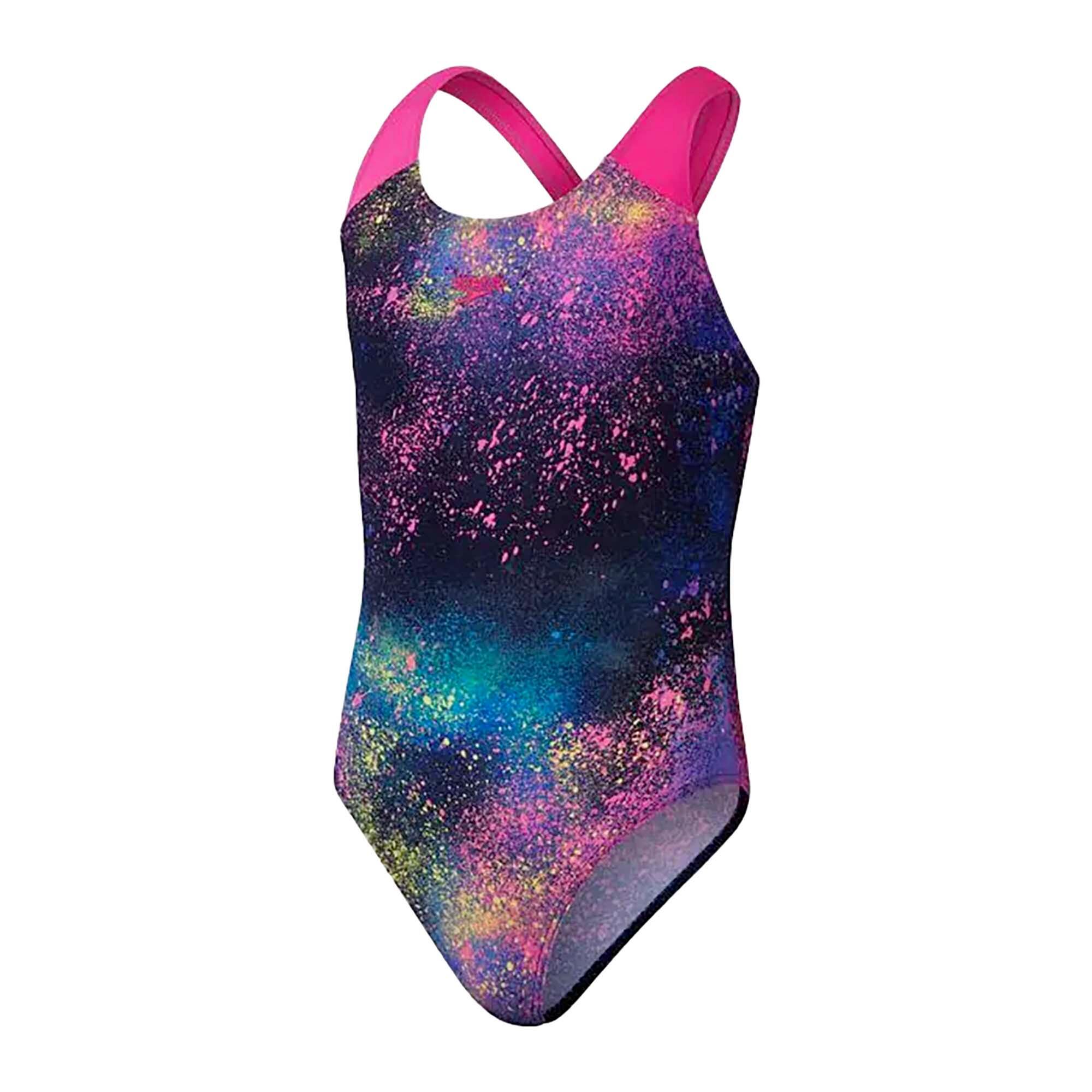 SPEEDO Speedo Girls Digital Allover Splashback Swimsuits Junior