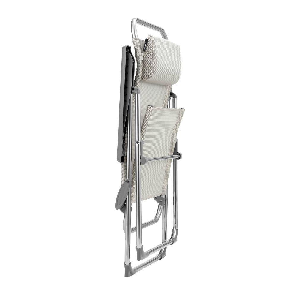 Lot de 2 Fauteuils pliants multi-positions XL - ALU CHAM XL - Beige 2/4