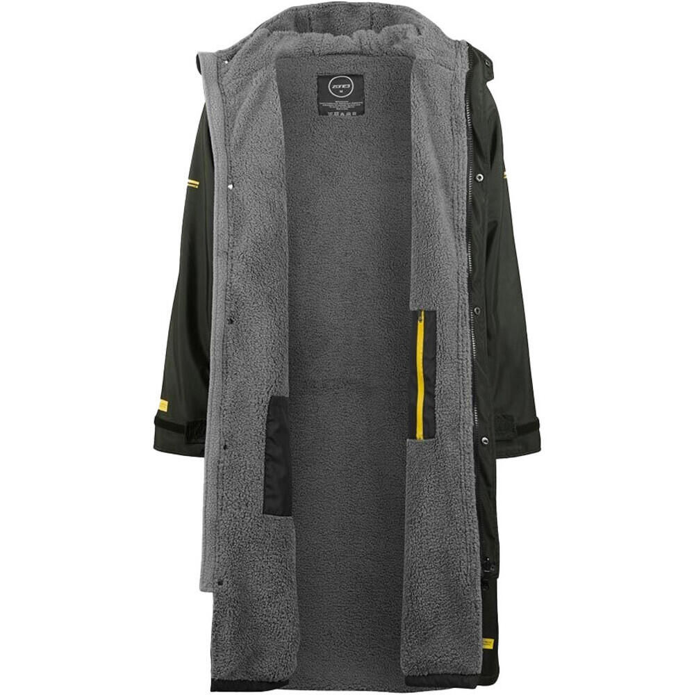 Heat- Tech Polaire Fleece Parka Oversize Robe - Kaki 2/7