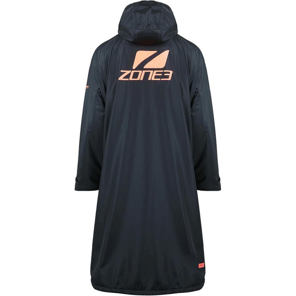 Heat- Tech Polar Fleece Parka Oversize Robe - Black / Arancione 2/7