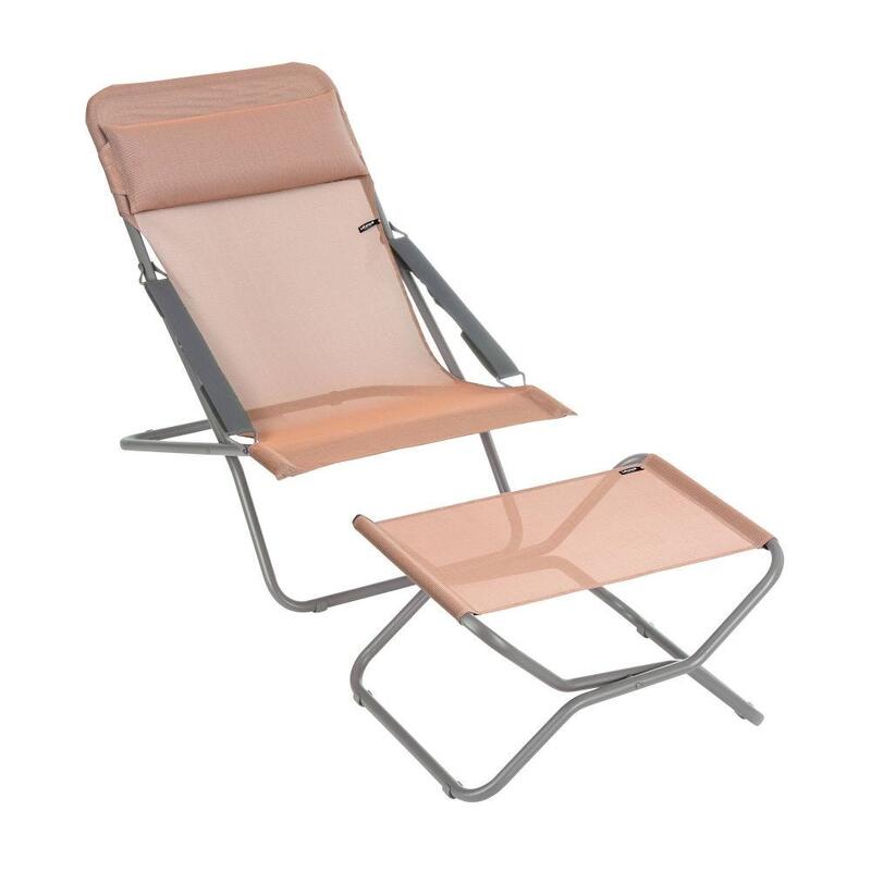 Chaise longue / bain de soleil pliant - TRANSABED - Orange - Lafuma Mobilier
