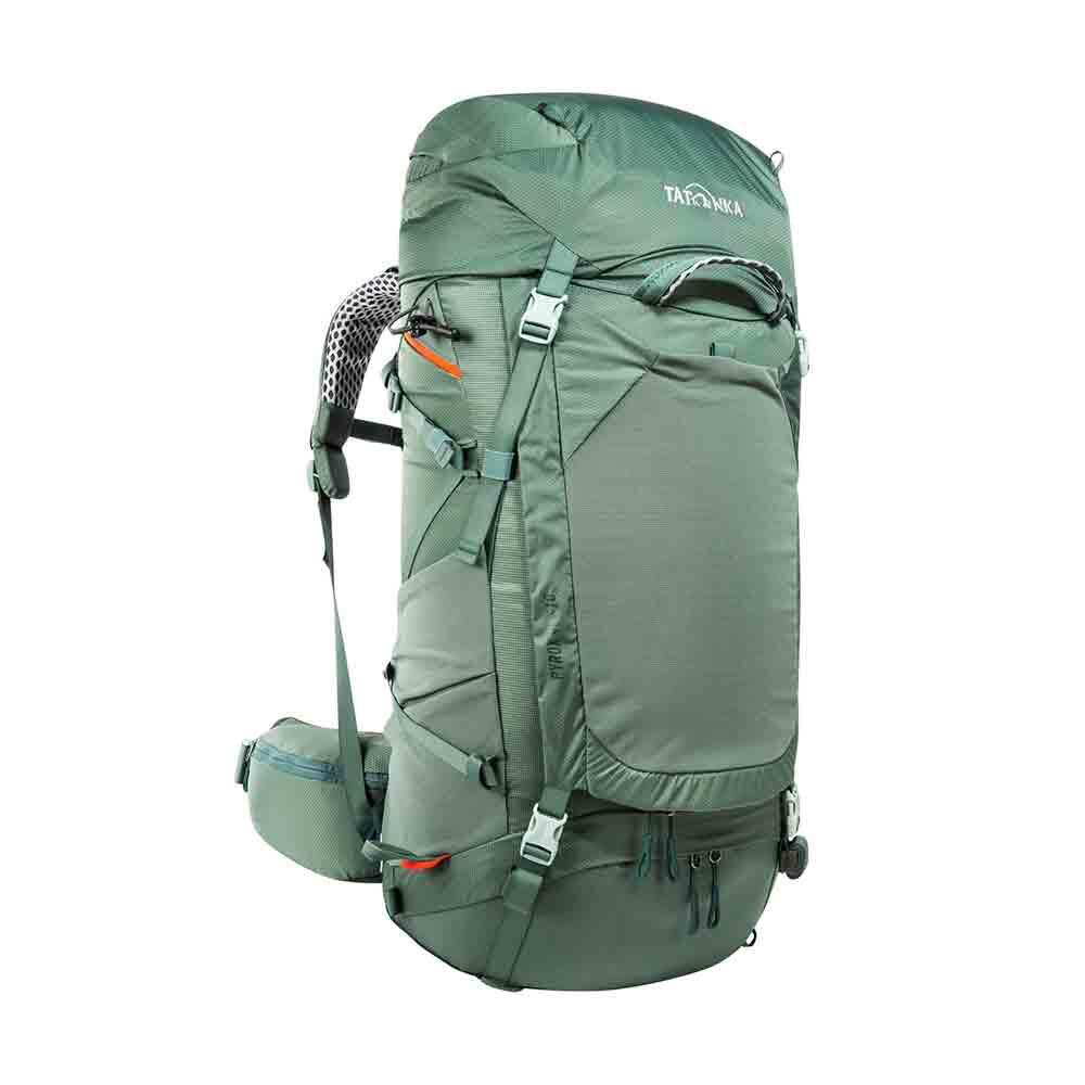 ★KIRSH★ Pocket Color Combination Hiking Backpack Light Gre Bseash 80L Waterproof Hiking Camping Backpack with Rain