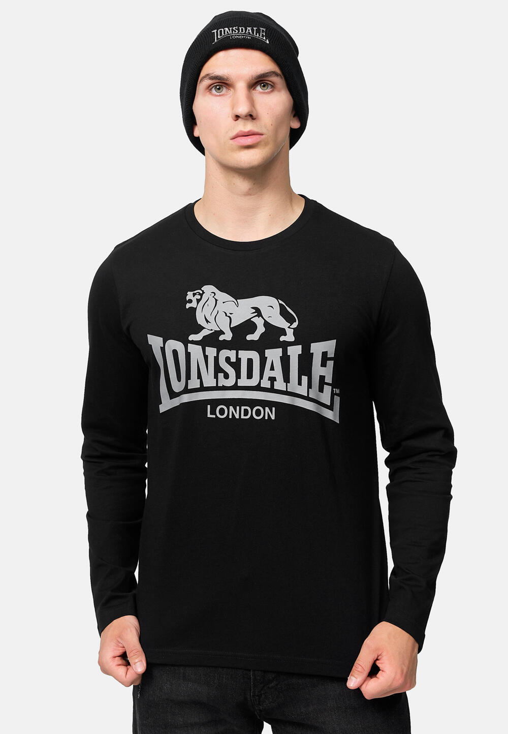 LONSDALE Heren-T-shirt en shirt met lange mouwen regular fit dubbele verpakking 6/6