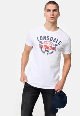 Lonsdale heren-t-shirt en shirt met lange mouwen regular fit dubbele verpakking