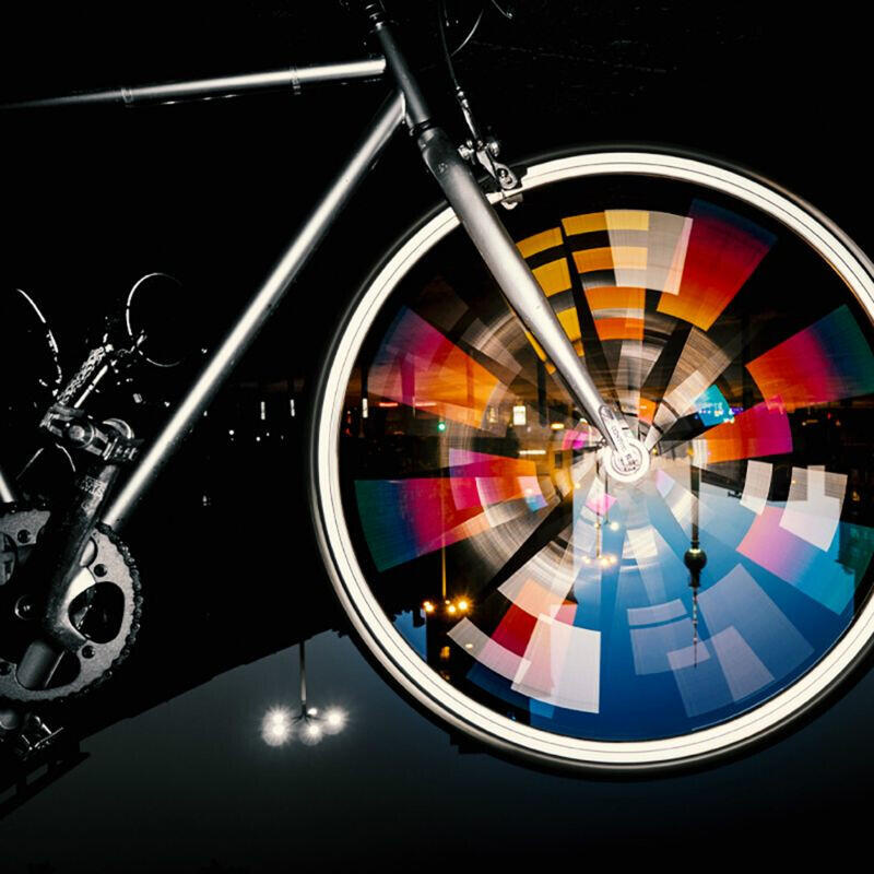 Autocollant roue vélo reflechissant pour rayon Reflective Berlin