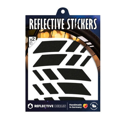 Odblaskowa naklejka na koło roweru Reflective Berlin Racer