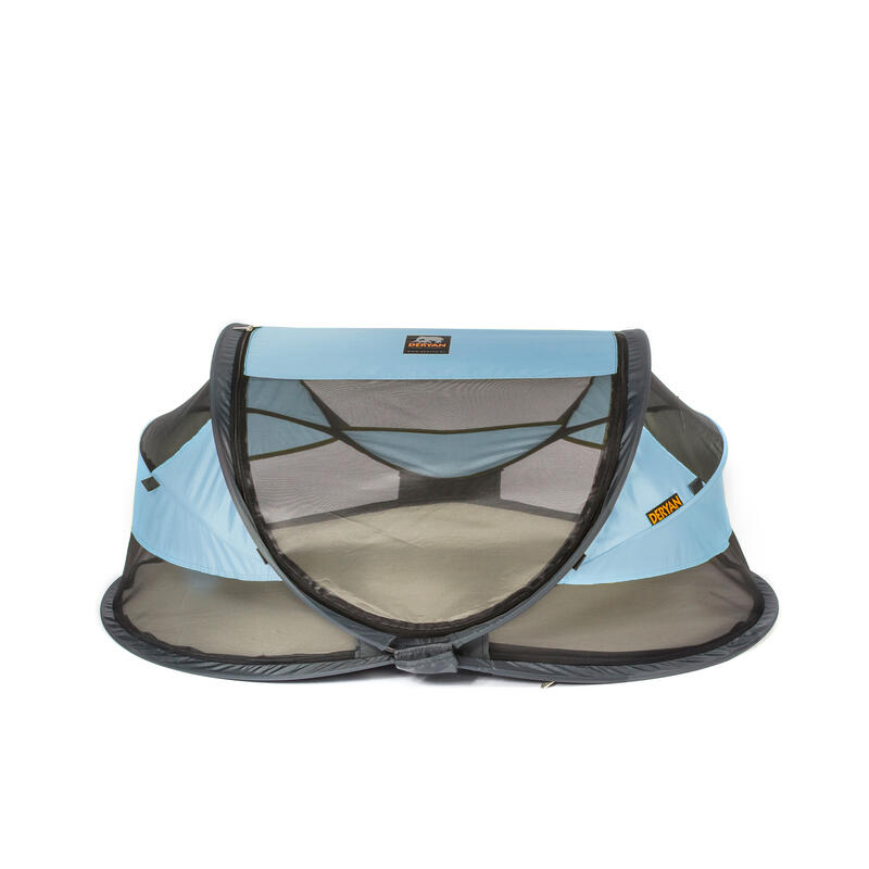 Baby Luxe Campingbedje - Inclusief zelfopblaasbare matras - Hemelsblauw