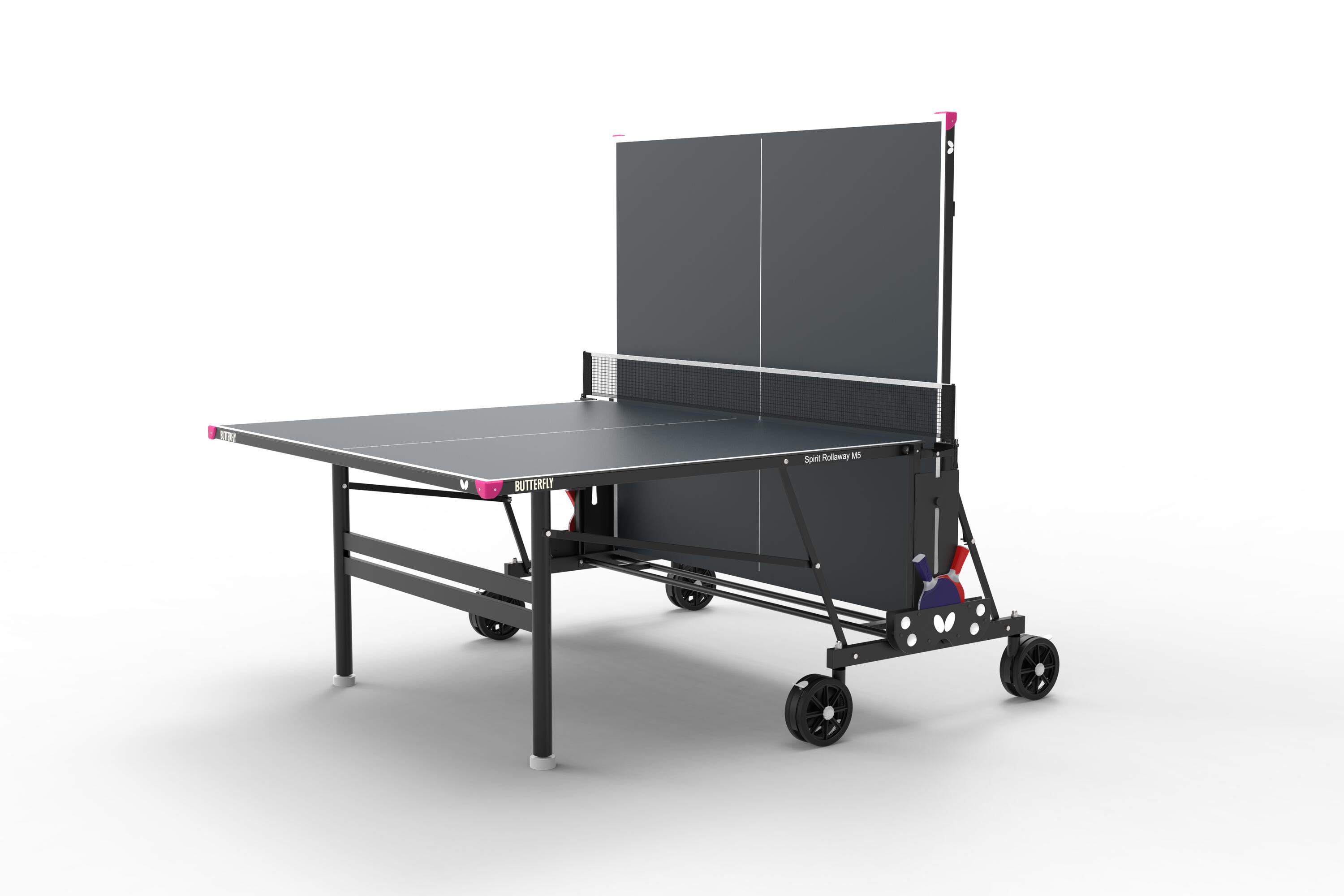 Butterfly Spirit M5 Rollaway Table Tennis Table - Grey 2/6