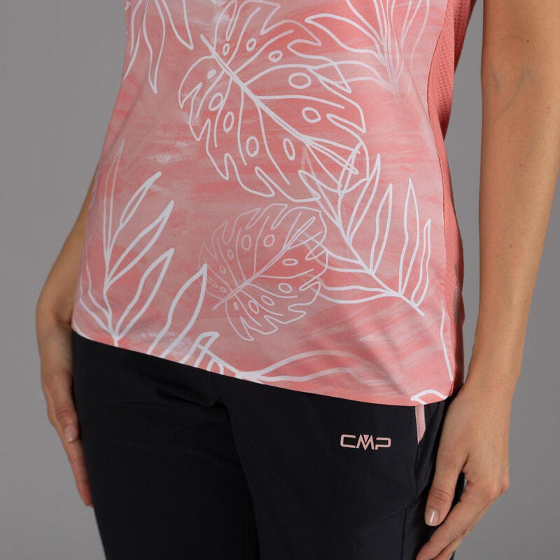 CMP bedrucktes Stretch-T-Shirt Cool Menthol Boost für Damen