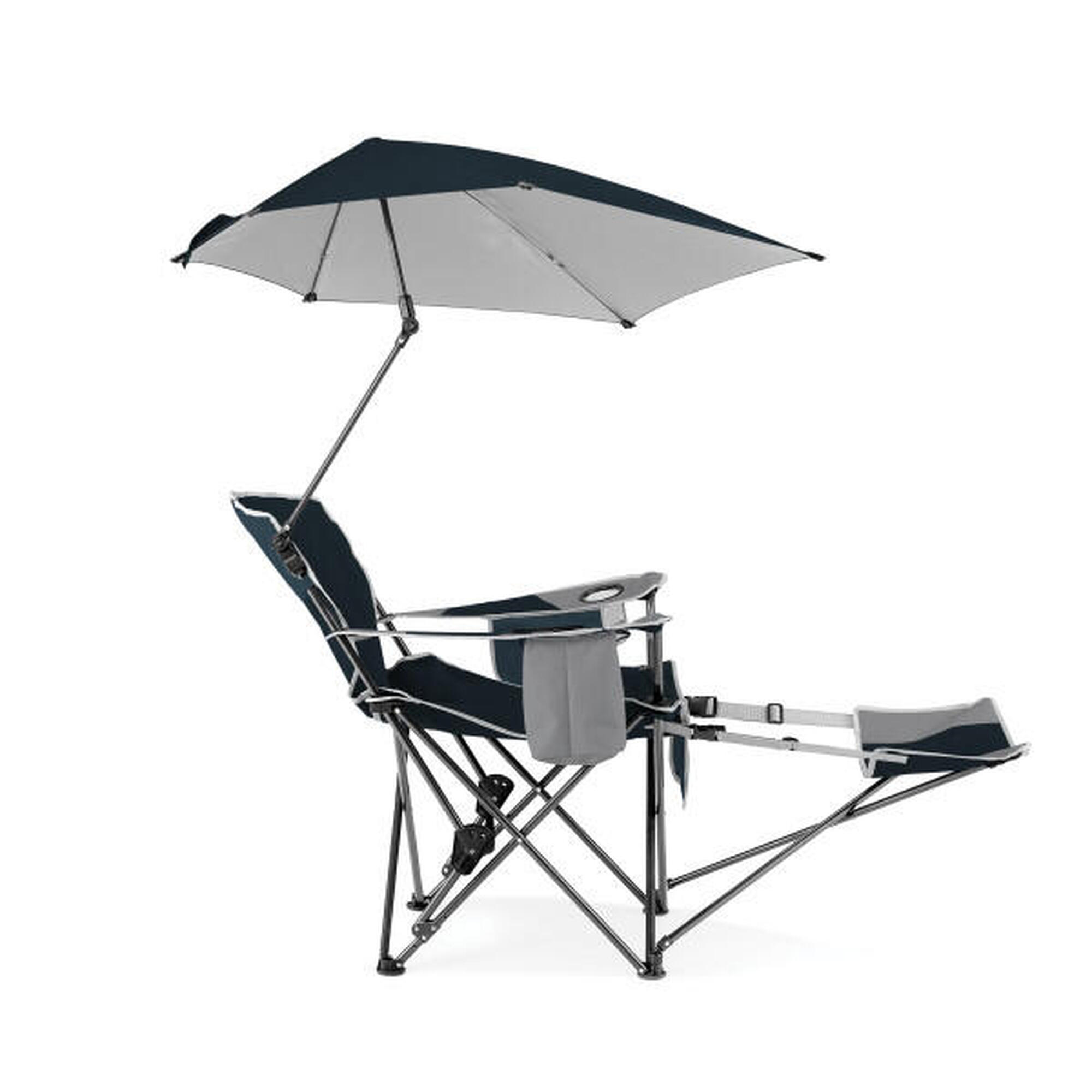 Fauteuil Sport-Brella avec repose-pieds, ombrelle, rangement, sans PFAS