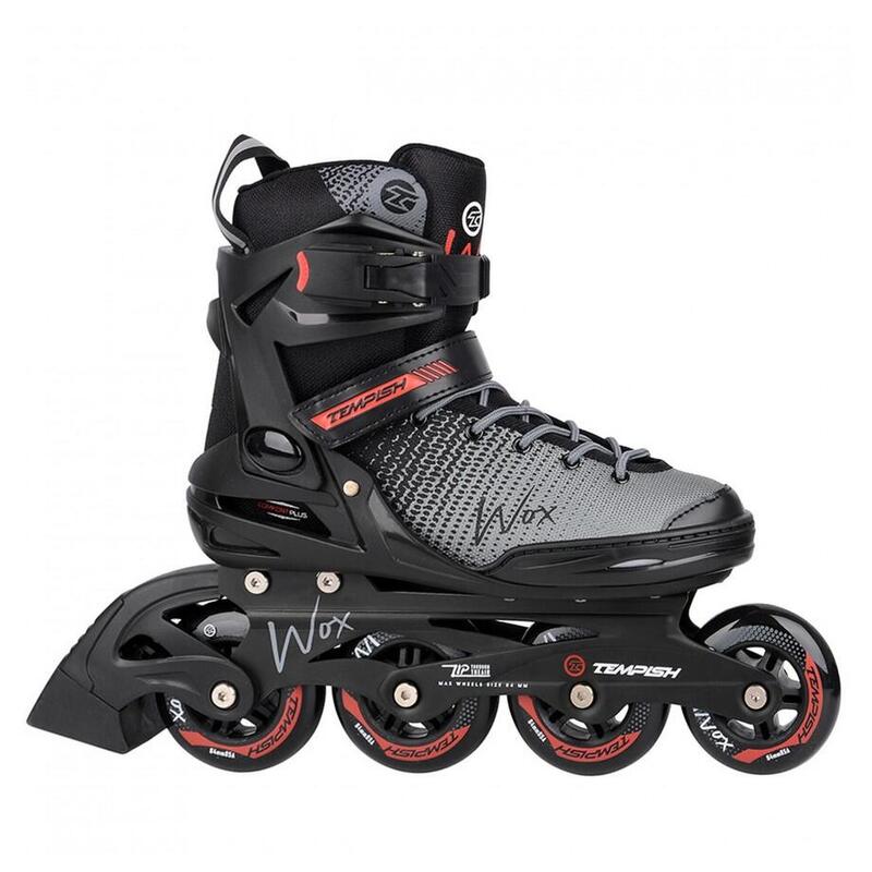 Fitness Skate Zwart/Rood Volwassenen Tempish Wox