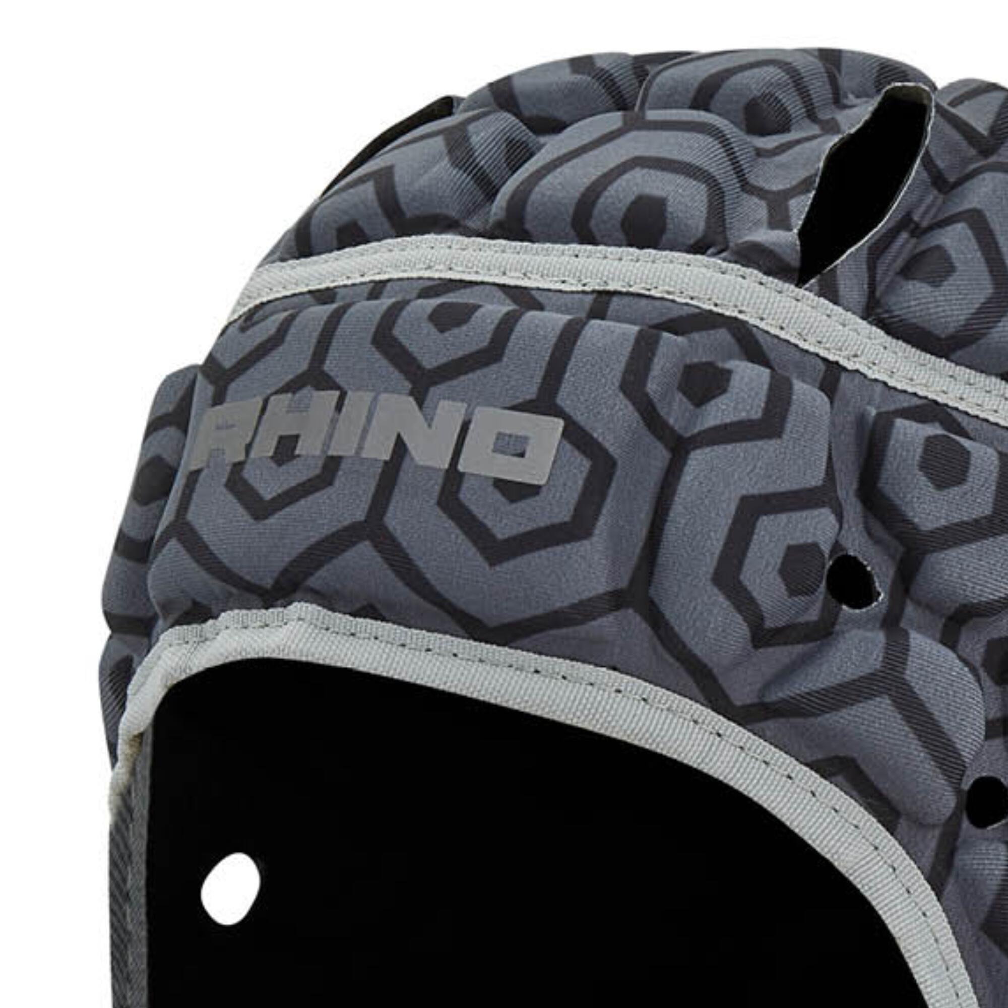 Rhino casco Pro rugby nero adulti S regolabile 2/3