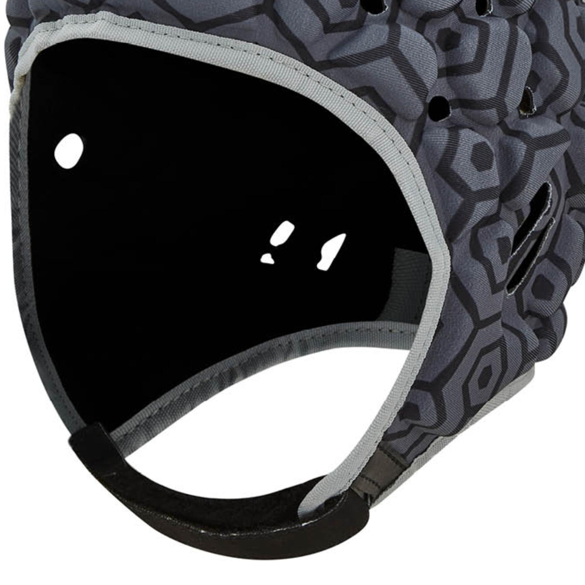 Rhino casco Pro rugby nero adulti S regolabile 3/3