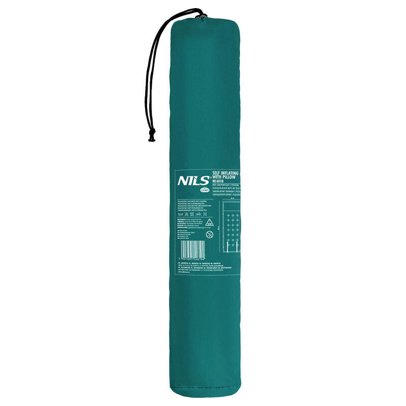 Covoraș autogonflabil camping cu pernă ușor compact 188 cm Nils Camp NC4018