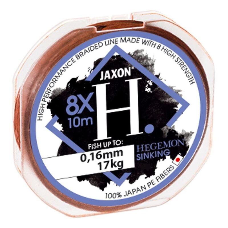 Plecionka przyponowa Jaxon Hegemon 8X Sinking 0,16mm 10m 17kg