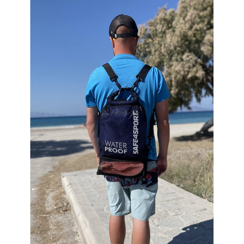 Sac à dos étanche mesh 20L 2 compartiments piscine 7/7