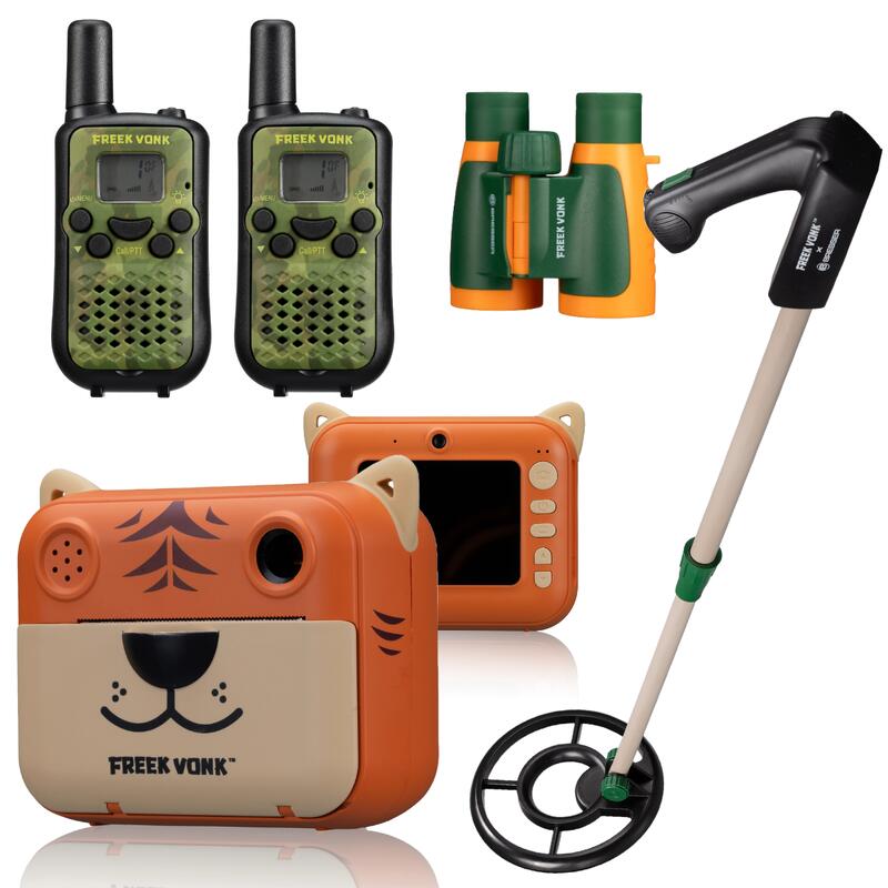 KIT Aventura Prismáticos+Cámara instantánea+Walkies+Detector-ESPECIAL COMUNIONES