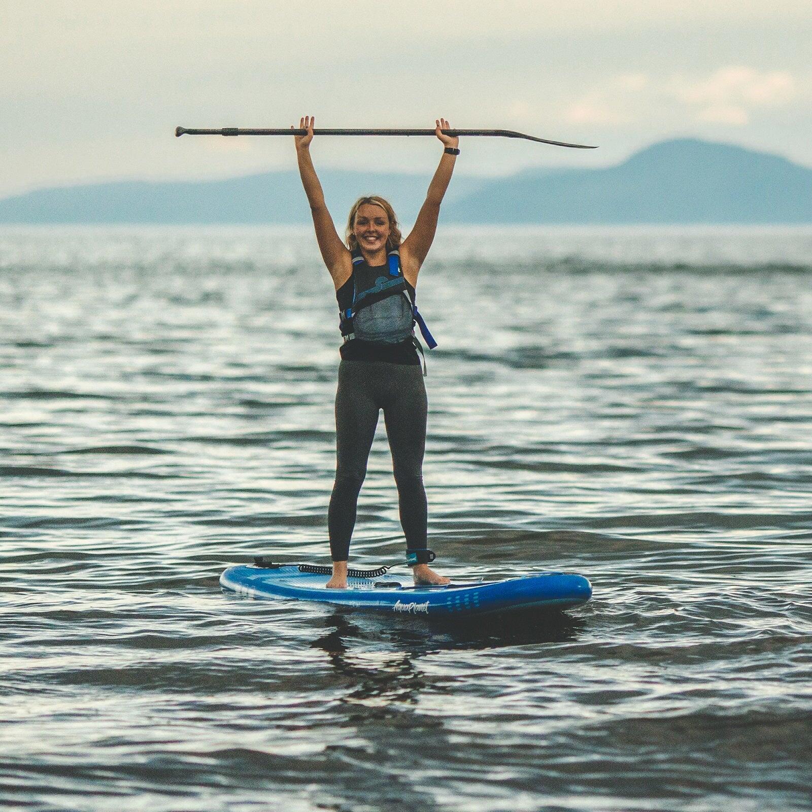 AQUAPLANET Opblaasbare Sup  Stand Up Paddle Board Kit - AllRound Ten Blauw 5/5