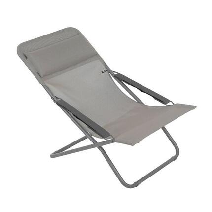 Chaise longue / bain de soleil pliant - TRANSABED - Gris - Lafuma Mobilier