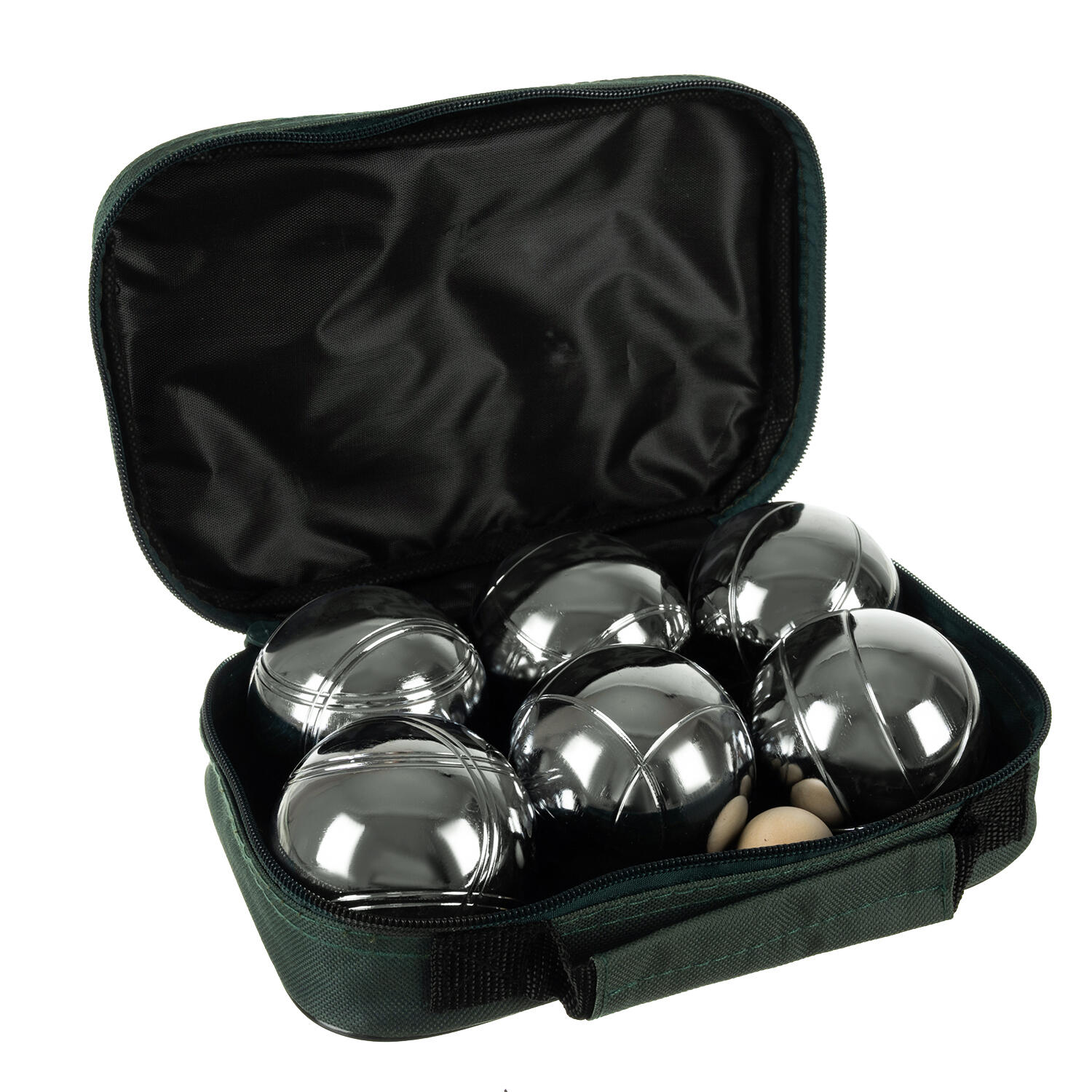 Kule Bule Boule Gra + Pokrowiec Petanque 6 Kul do Gry 6szt Duże Zestaw Etui 6/7