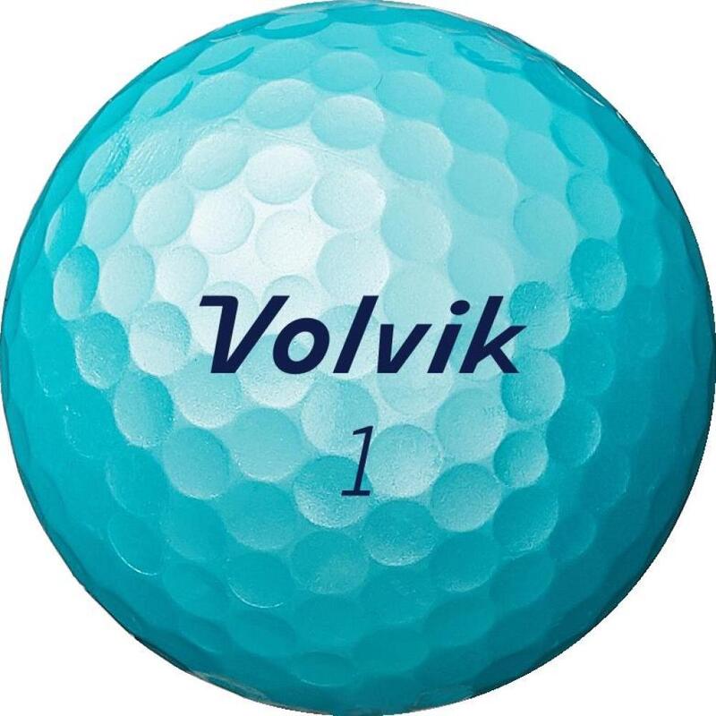 Caixa de 12 bolas de golfe Volvik Solice Azul