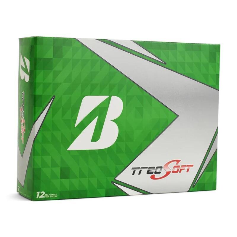 Doos met 12 Bridgestone Treosoft golfballen