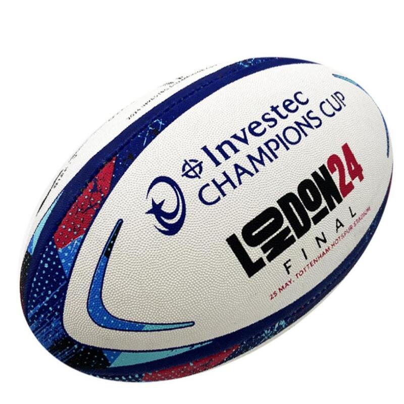 Réplica del balón de rugby Gilbert de la final de la Investec Champions Cup 2024