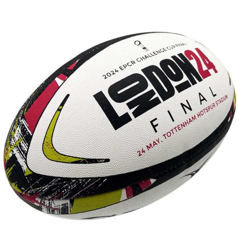 Réplica del balón de rugby Gilbert de la final de la Challenge Cup 2024 de la EP