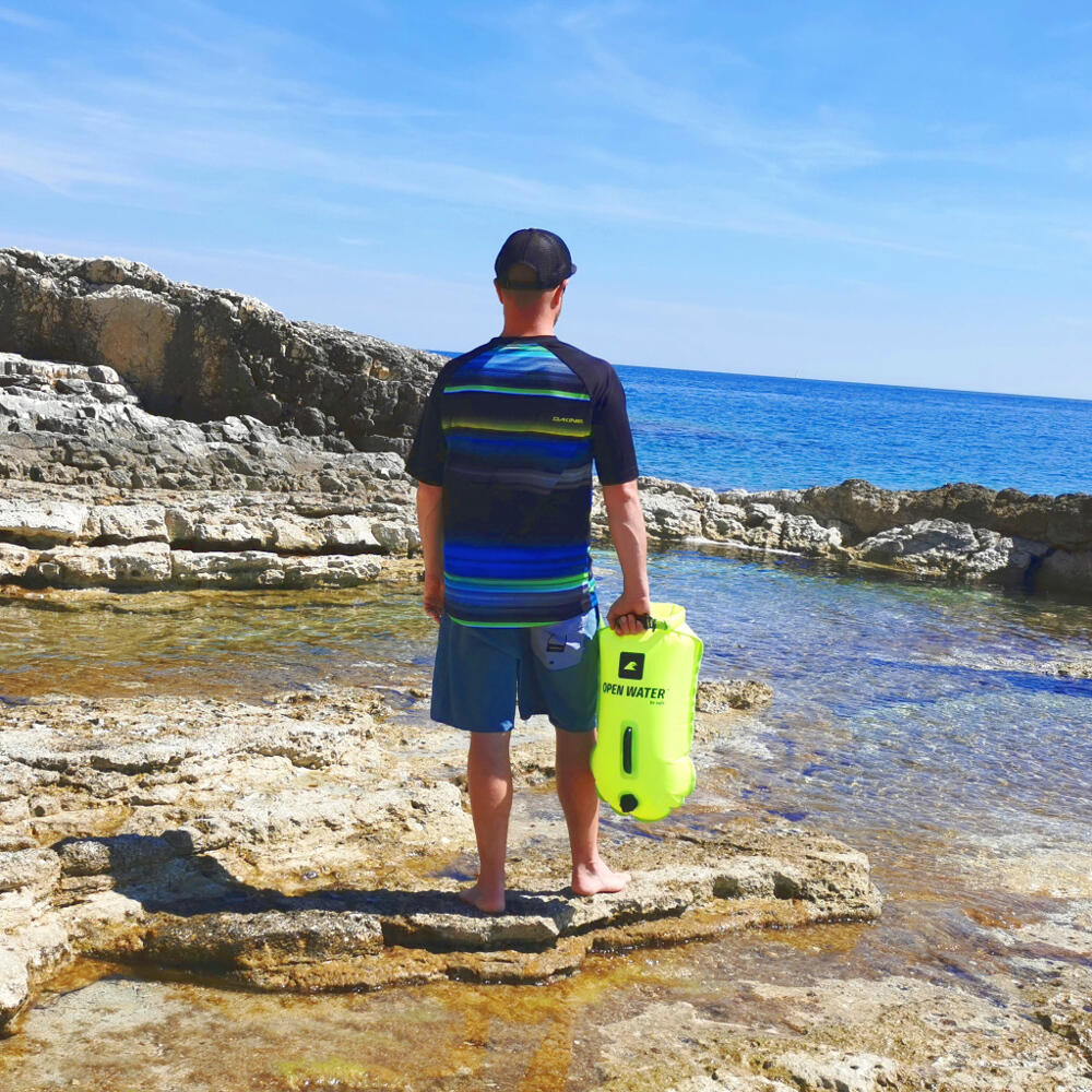 OpenWater XL zwemboei 28L met waterdicht vak 3/6