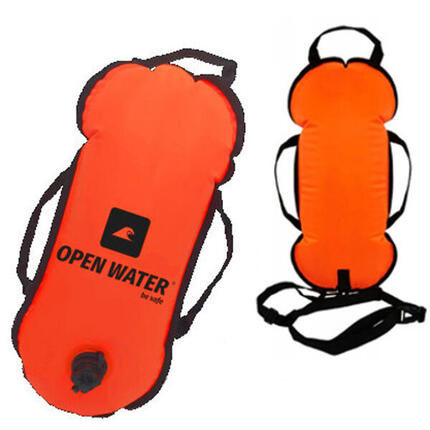 OpenWater Schwimmboje aufblasbar mit Griffen Freiwasser
