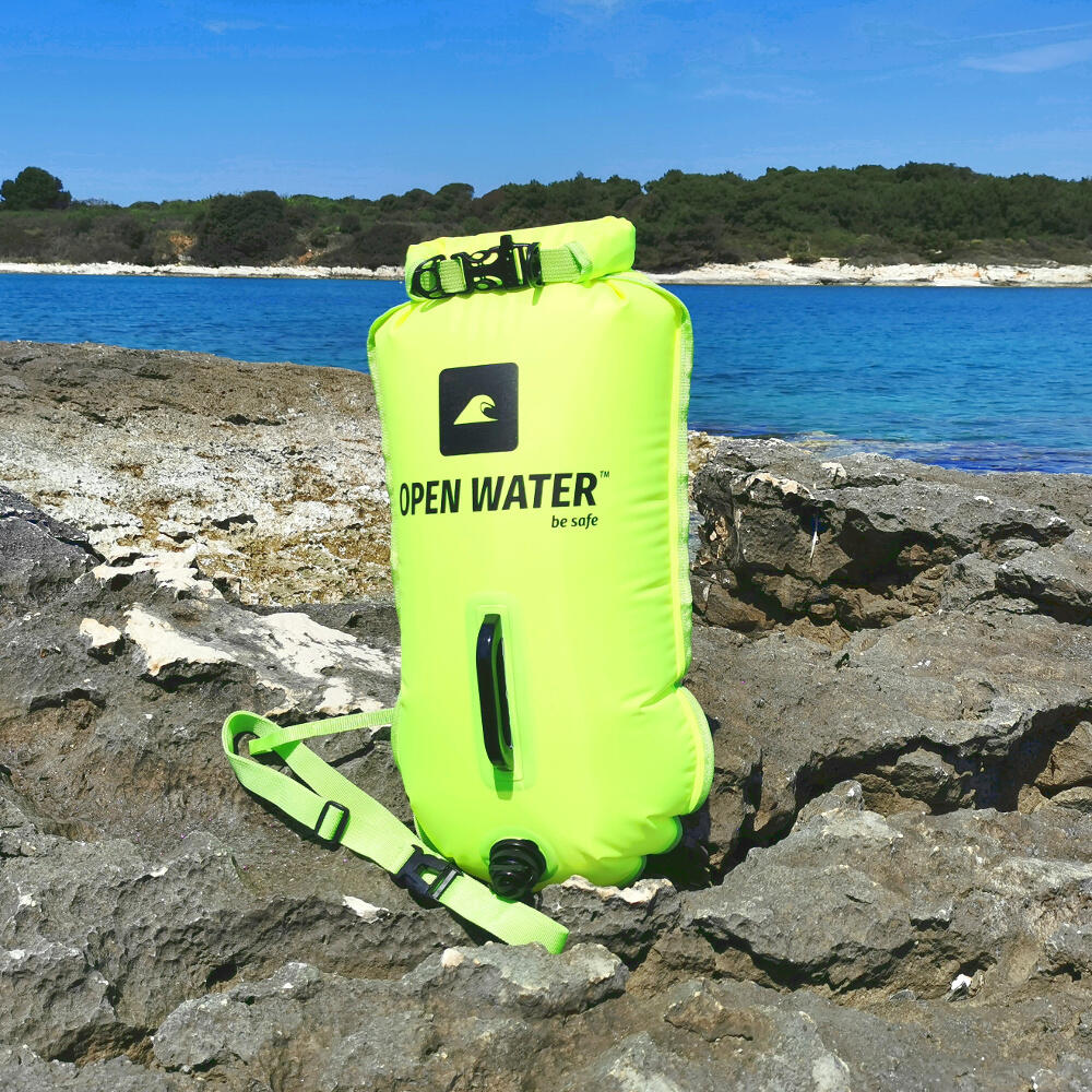 OpenWater XL zwemboei 28L met waterdicht vak 6/6