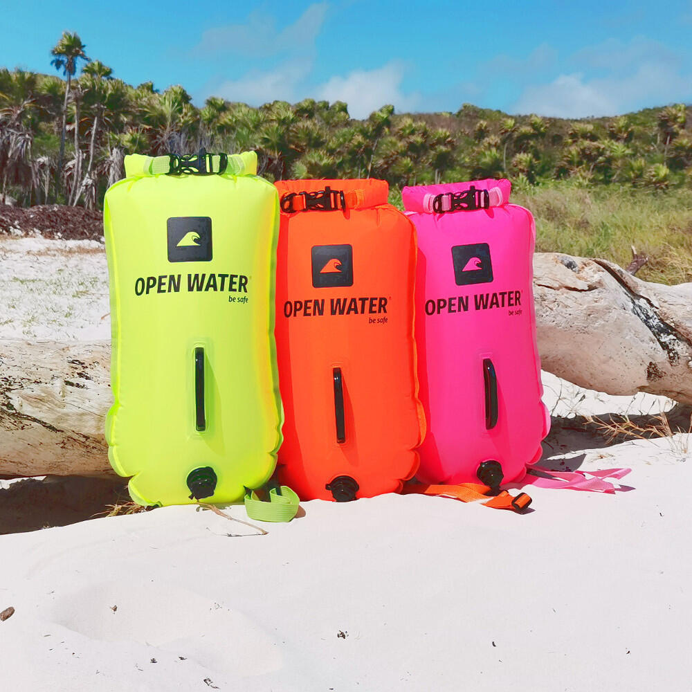 Bouée OpenWater XL 28L avec compartiment étanche eau libre 7/7