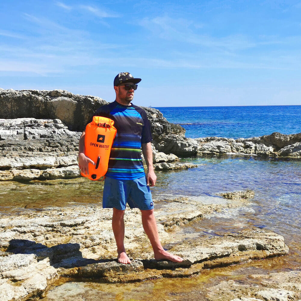 Bouée OpenWater XL 28L avec compartiment étanche eau libre 3/6