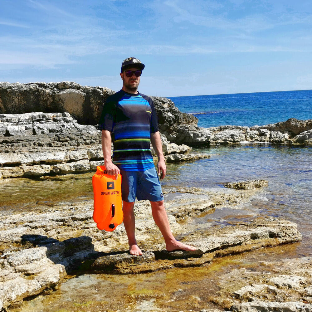 Bouée OpenWater XL 28L avec compartiment étanche eau libre 2/6