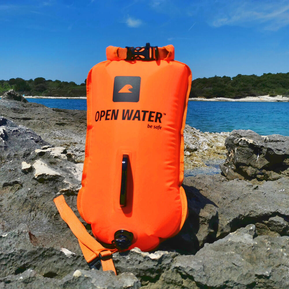 Bouée OpenWater XL 28L avec compartiment étanche eau libre 6/6
