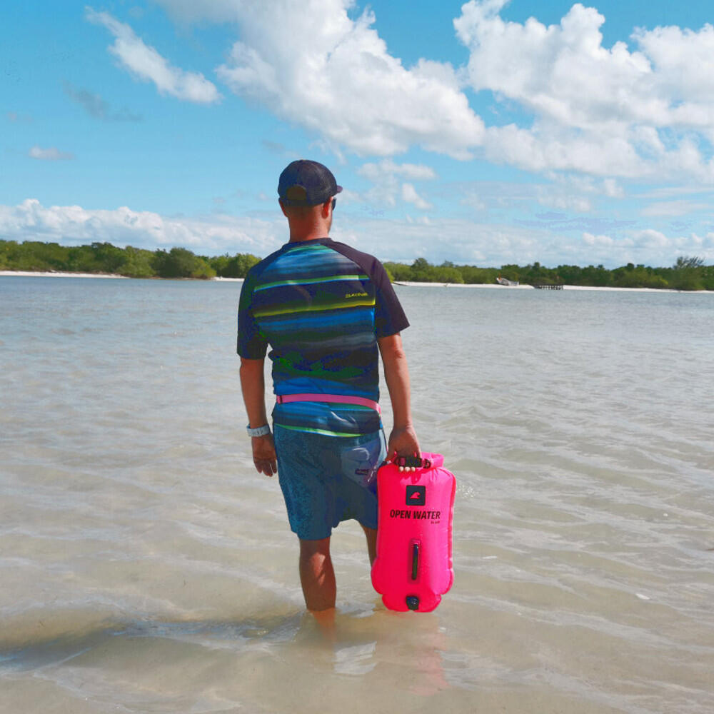 Bouée OpenWater XL 28L avec compartiment étanche eau libre 3/7