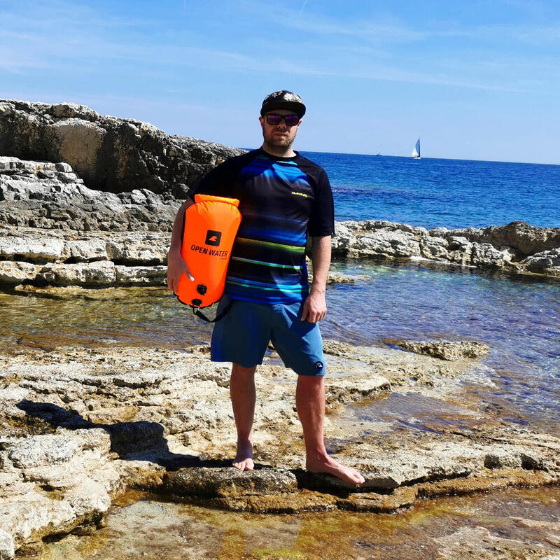 Geamandură de înot OpenWater cu funcție de rucsac