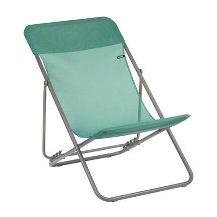 Transat jardin pliant multi-positions - Largeur 58cm - MAXI TRANSAT - Marron