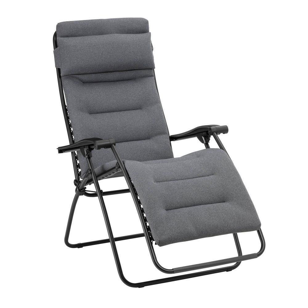 Lafuma Mobilier - Fauteuil Relax Matelassé Zéro Gravité - Rsx Clip - Gris - Lafuma Mobilier - Bedchair - Gris - No Size - Decathlon