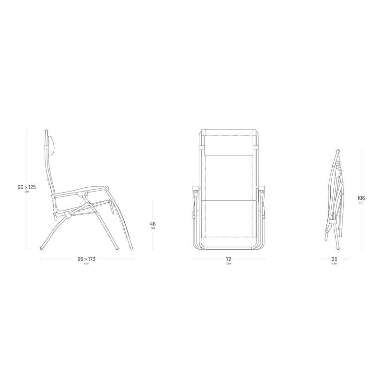 Fotel wielopozycyjny Quilted Rsx Clip XL AirComfort