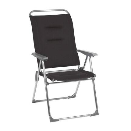 Fauteuil pliant matelassé multi-positions - ALU CHAM - Noir - Lafuma Mobilier