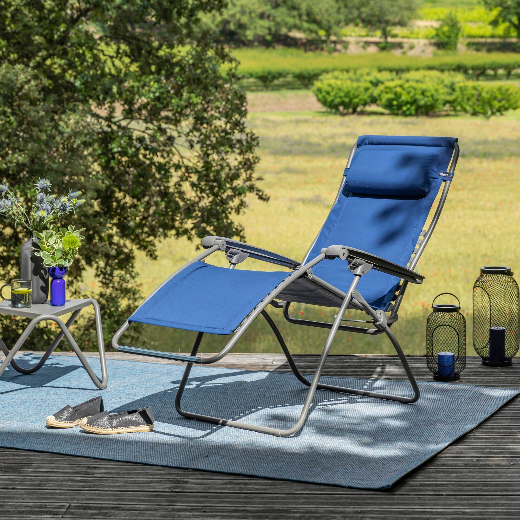 Fauteuil Relax matelassé Zéro Gravité - RSX CLIP - Bleu - Lafuma Mobilier 6/7