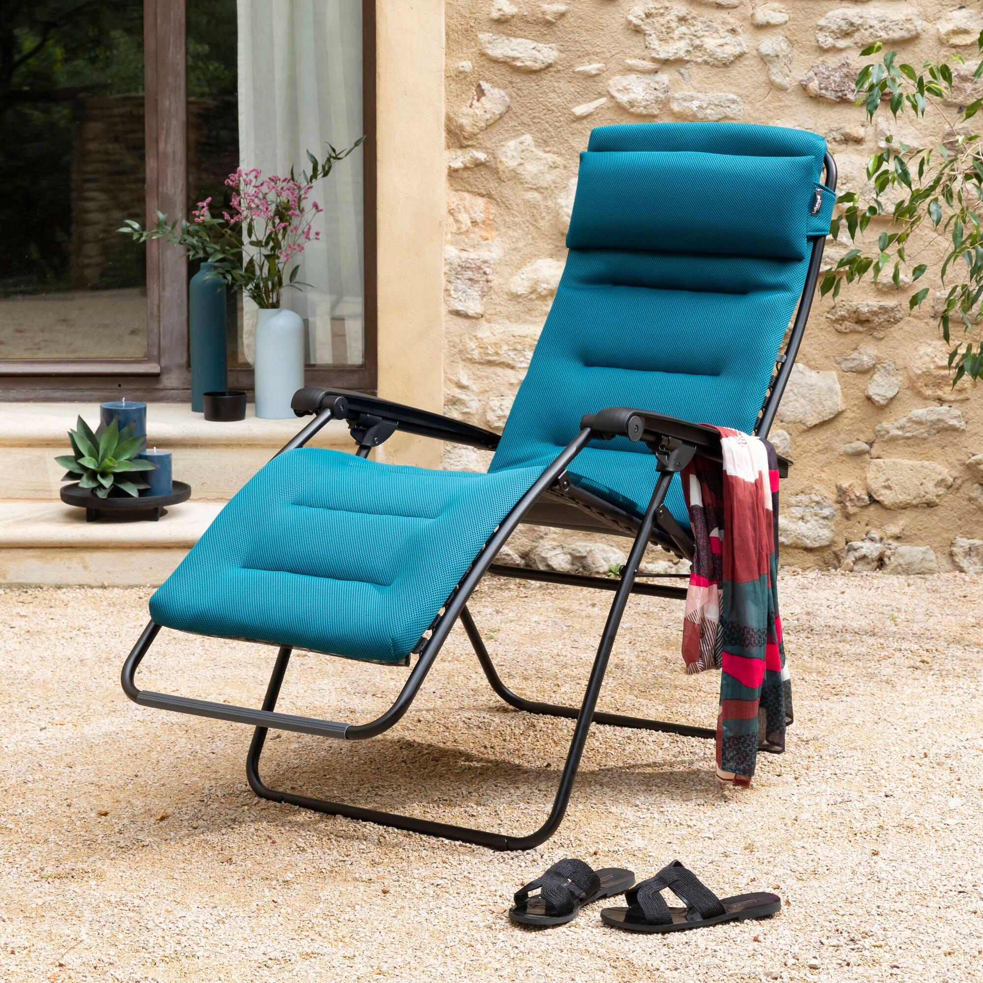 Fauteuil Relax matelassé Zéro Gravité - RSX CLIP - Bleu - Lafuma Mobilier 6/7
