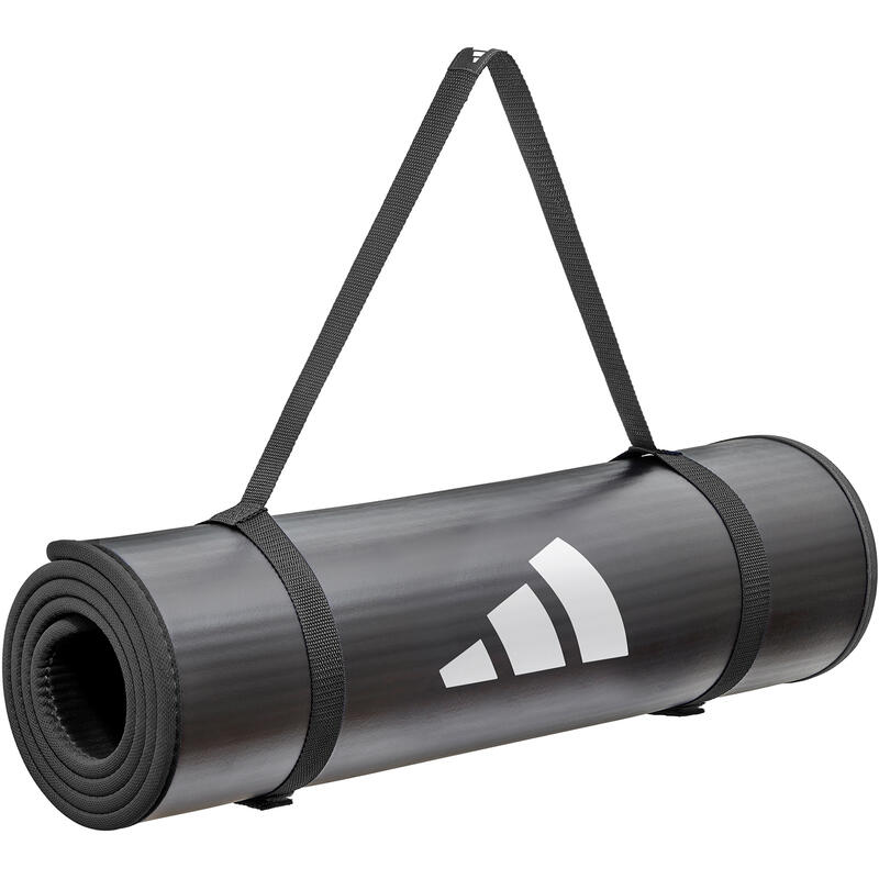Adidas core training mat zwart 10 mm