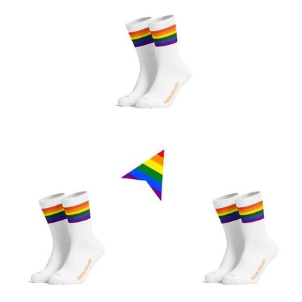 PIPPO Amsterdam Rennradsocken Statement Pride Limited Edition 3 er Pack
